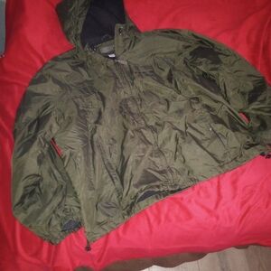 Men's Weather Tamer Olive Green Hooded Jacket